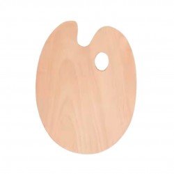 Wooden palette 30*24 oval medium